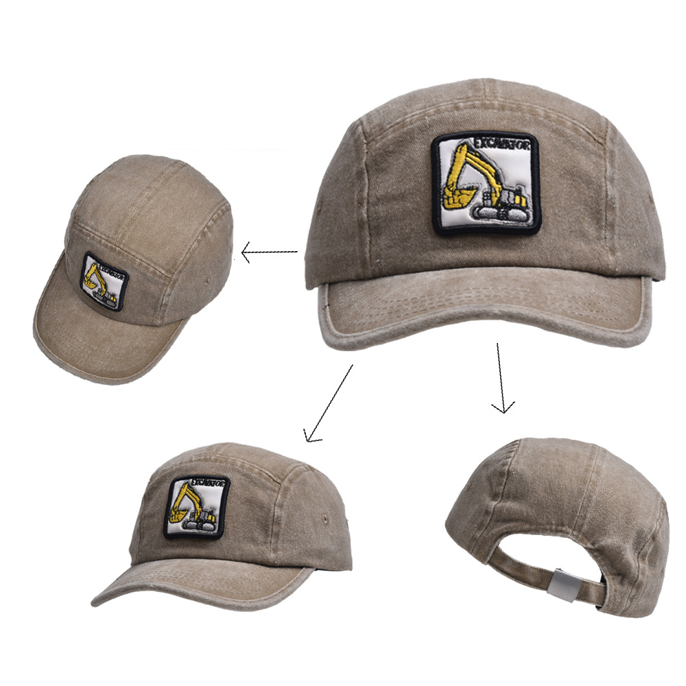 Children Unisex Classic Style Excavator Embroidery Baseball Cap display picture 8