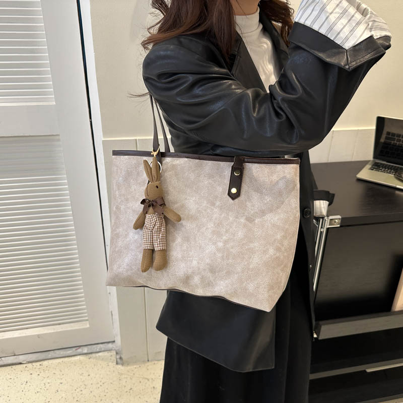 امرأة جلد غير حقيقي اللون الصامد نمط خمر مربع سحاب البنطلون حقيبة الإبط display picture 6