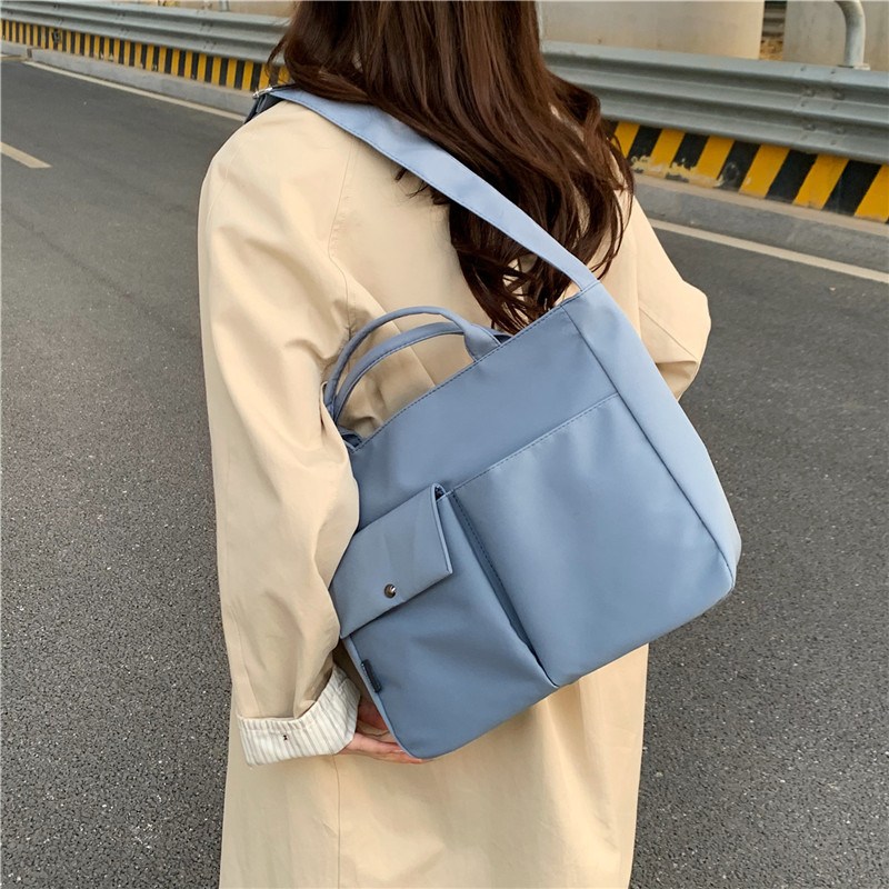 Women's Composite Fabric Solid Color Classic Style Sewing Thread Square Zipper Handbag display picture 21
