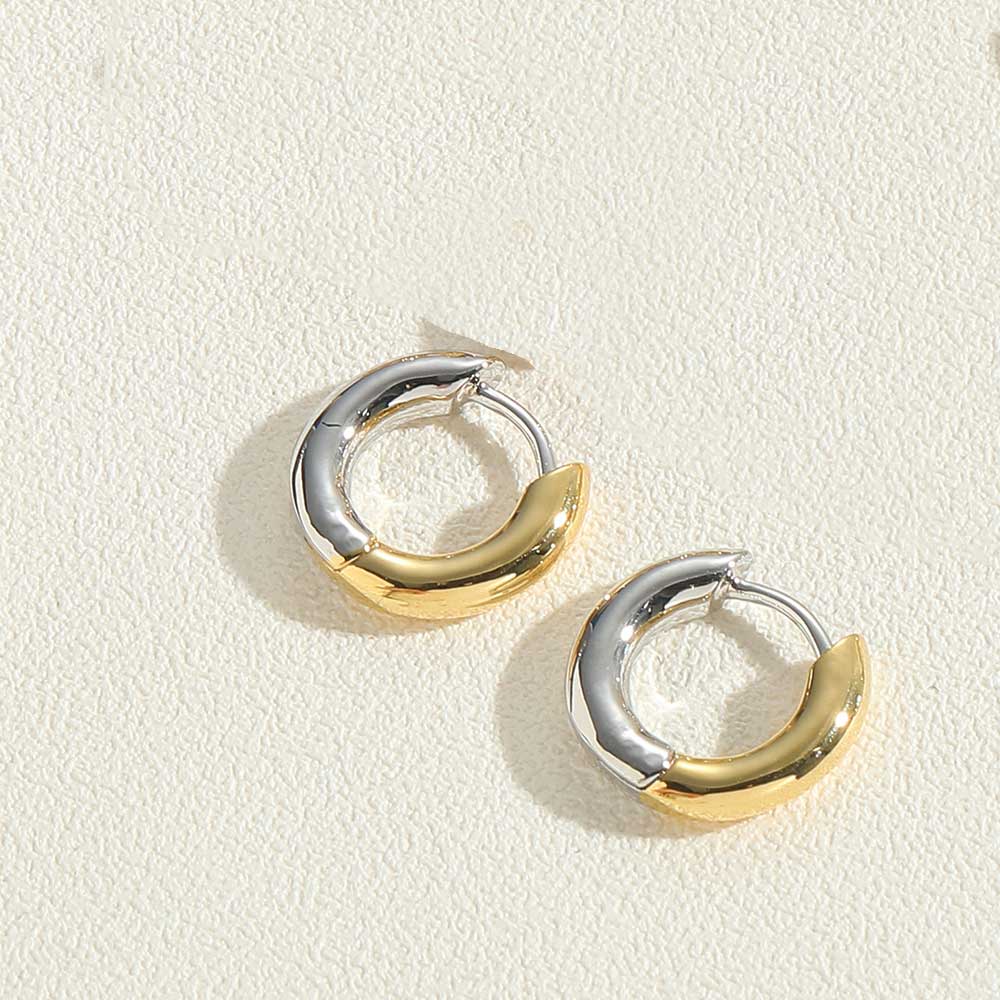 1 Pair Vintage Style Simple Style Commute Round Plating Inlay Copper Zircon 14k Gold Plated Earrings display picture 8