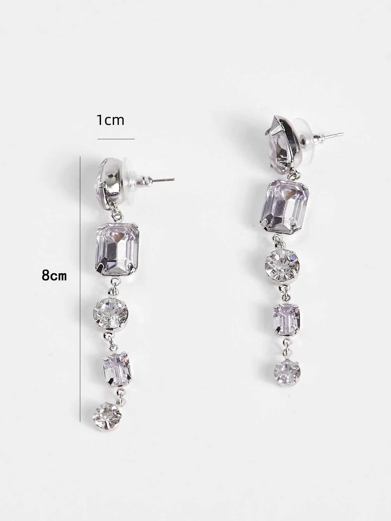 1 Pair Casual Geometric Alloy Glass Drop Earrings display picture 2