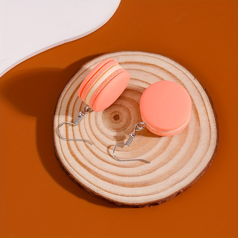1 Pair Sweet Macarons Resin Drop Earrings display picture 7
