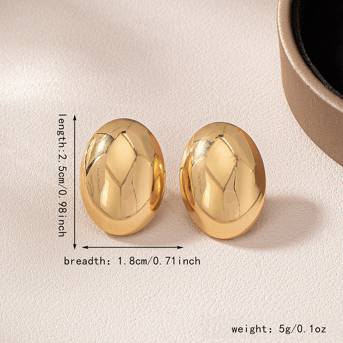 1 Paire Style Simple Géométrique Alliage Boucles D'oreilles display picture 1