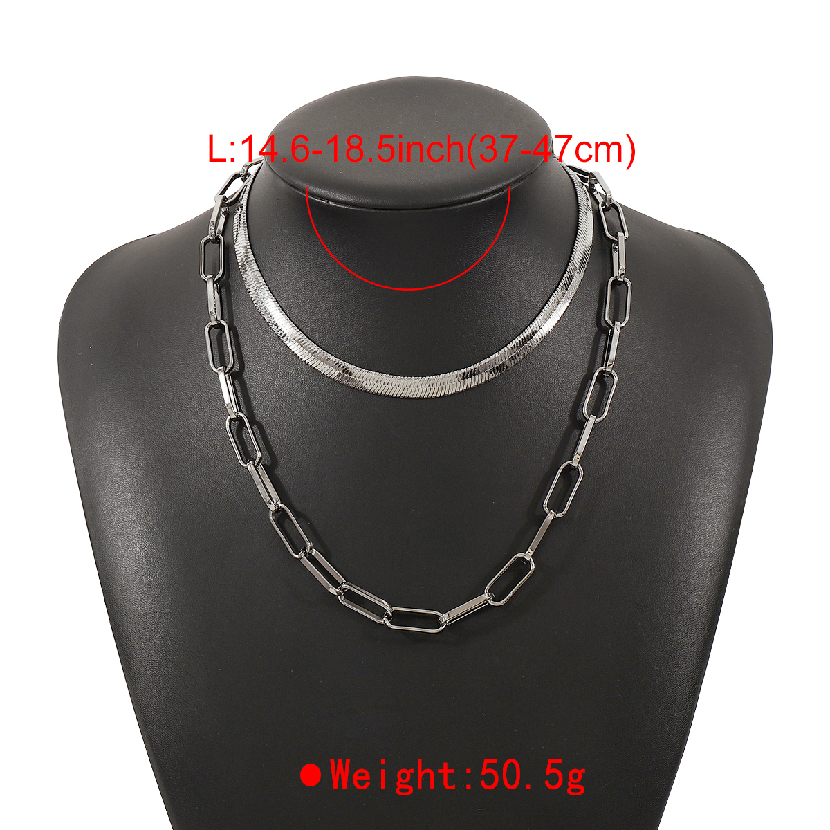 Punk Simple Style Geometric Alloy Wholesale Necklace display picture 6