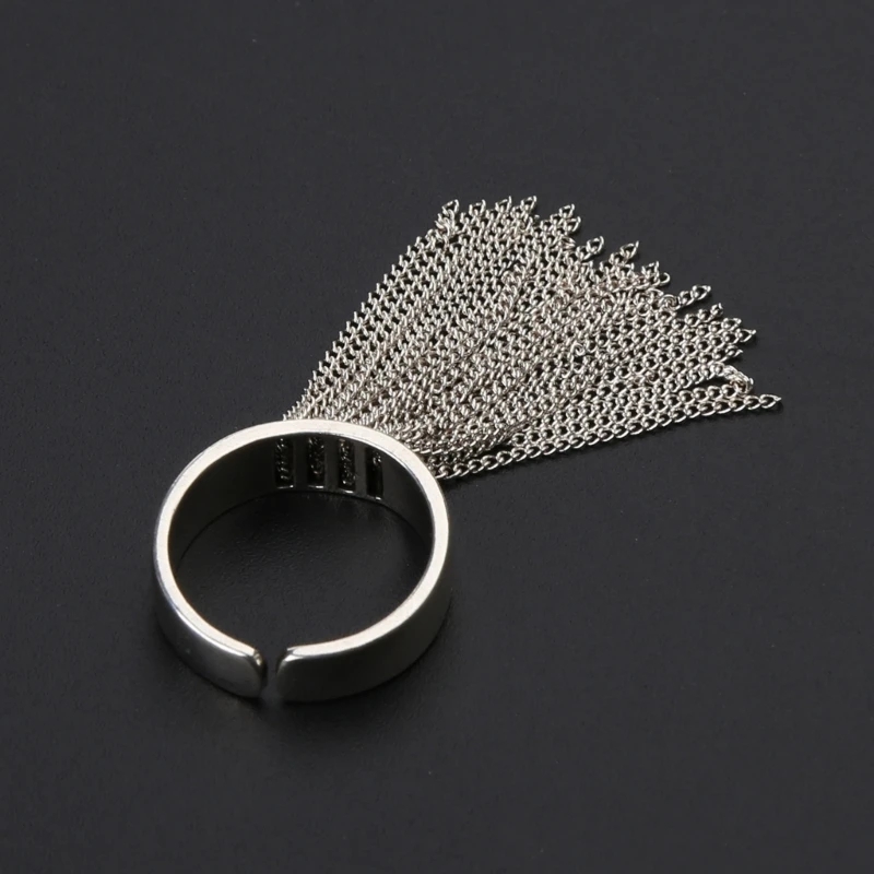Simple Style Tassel Copper Plating Silver Plated Open Rings display picture 2