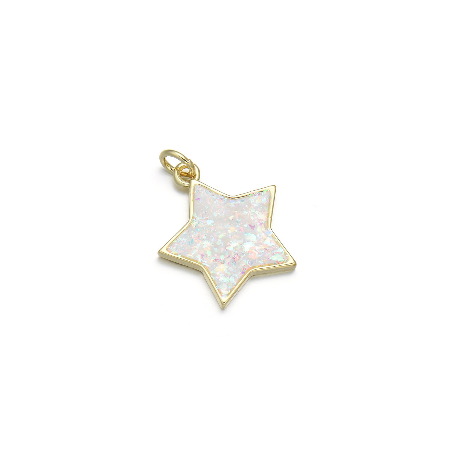 1 Piece Simple Style Star Moon Copper Pendant Jewelry Accessories display picture 6