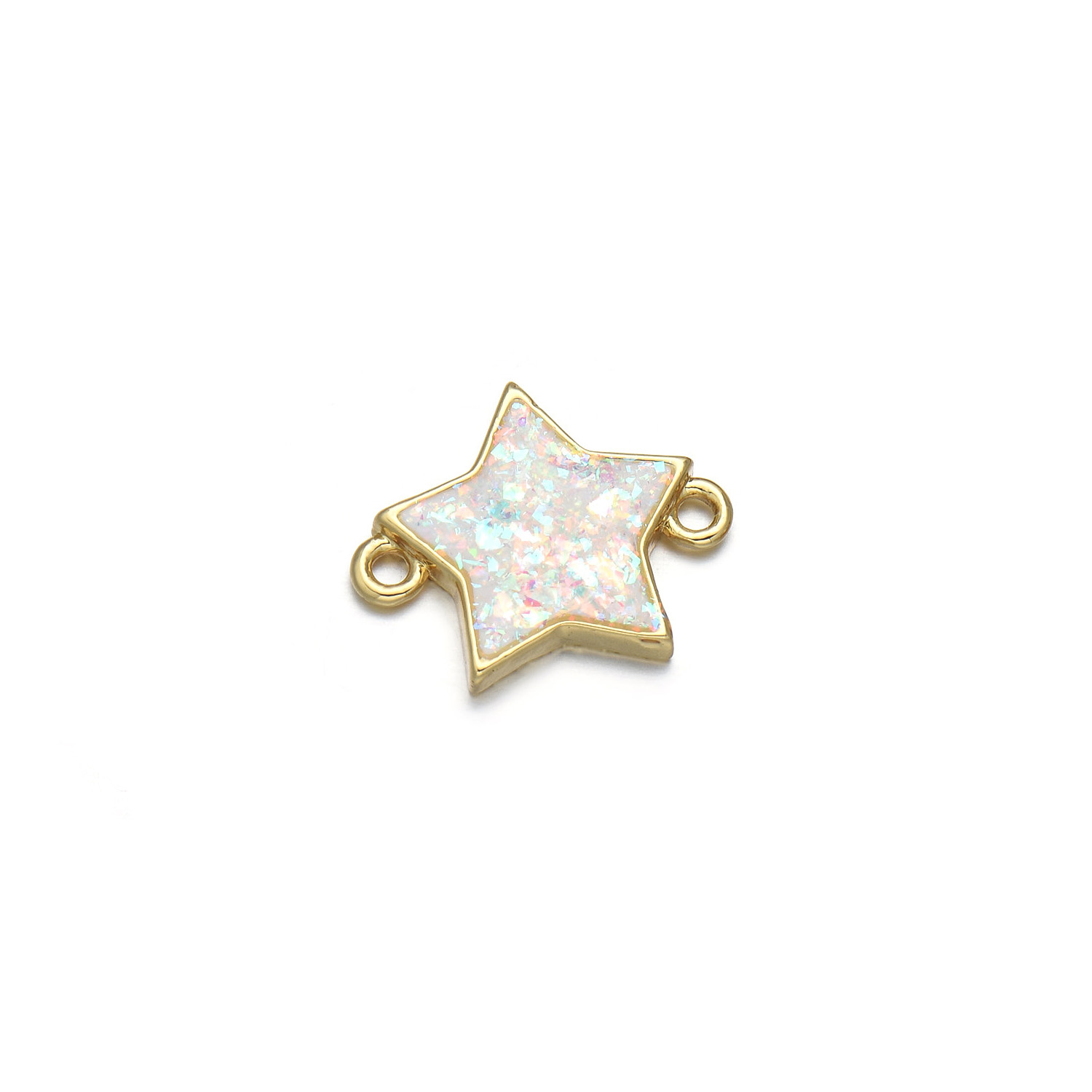 1 Piece Simple Style Star Moon Copper Pendant Jewelry Accessories display picture 9