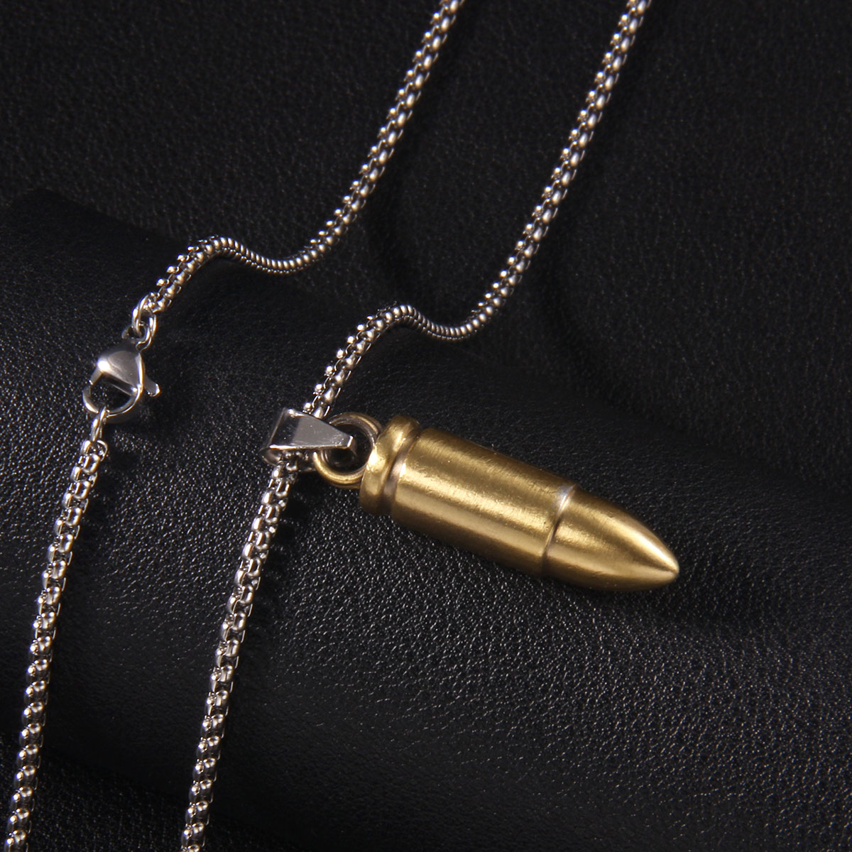 Retro Punk Commute Bullet 201 Stainless Steel Zinc Alloy Unisex Sweater Chain display picture 3
