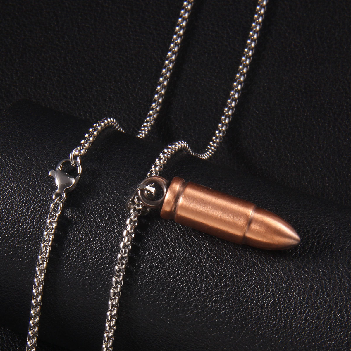 Retro Punk Commute Bullet 201 Stainless Steel Zinc Alloy Unisex Sweater Chain display picture 5