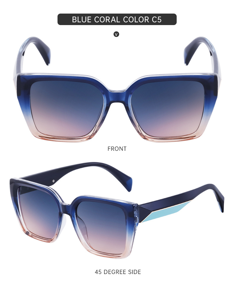 IG Style Streetwear Solid Color Pc Square Full Frame Women's Sunglasses display picture 1