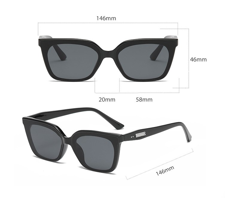 Elegant Simple Style Solid Color Ac Square Full Frame Women's Sunglasses display picture 1