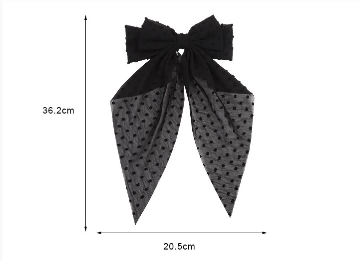 Women's Sweet Polka Dots Bow Knot Polyester Hair Clip display picture 3