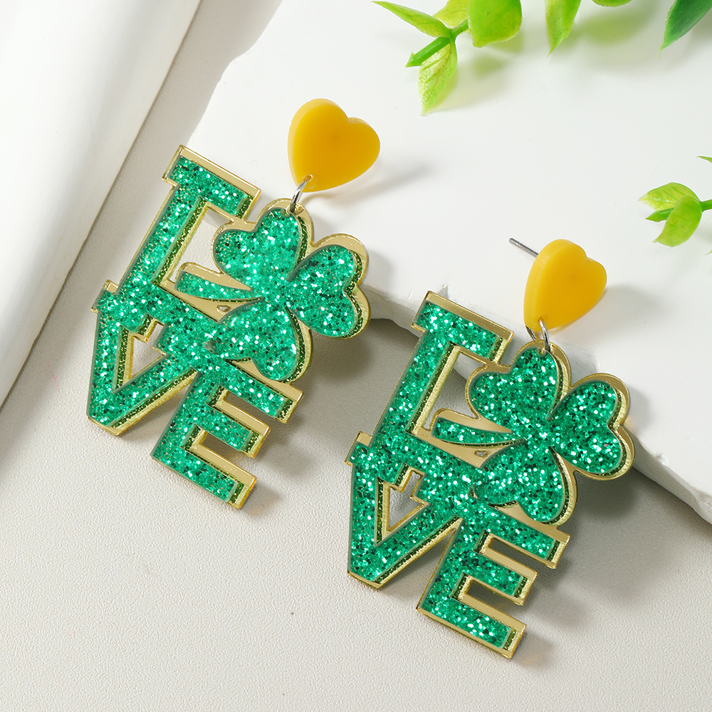 1 Pair Classic Style Shamrock Beer Letter Arylic display picture 11
