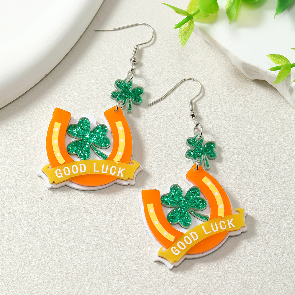 1 Pair Classic Style Shamrock Beer Letter Arylic display picture 10