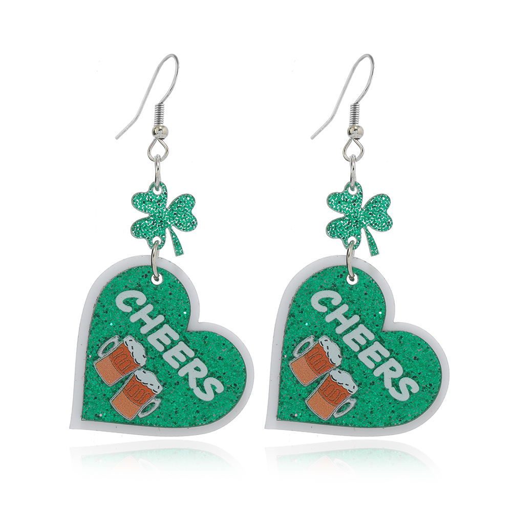 1 Pair Classic Style Shamrock Beer Letter Arylic display picture 19