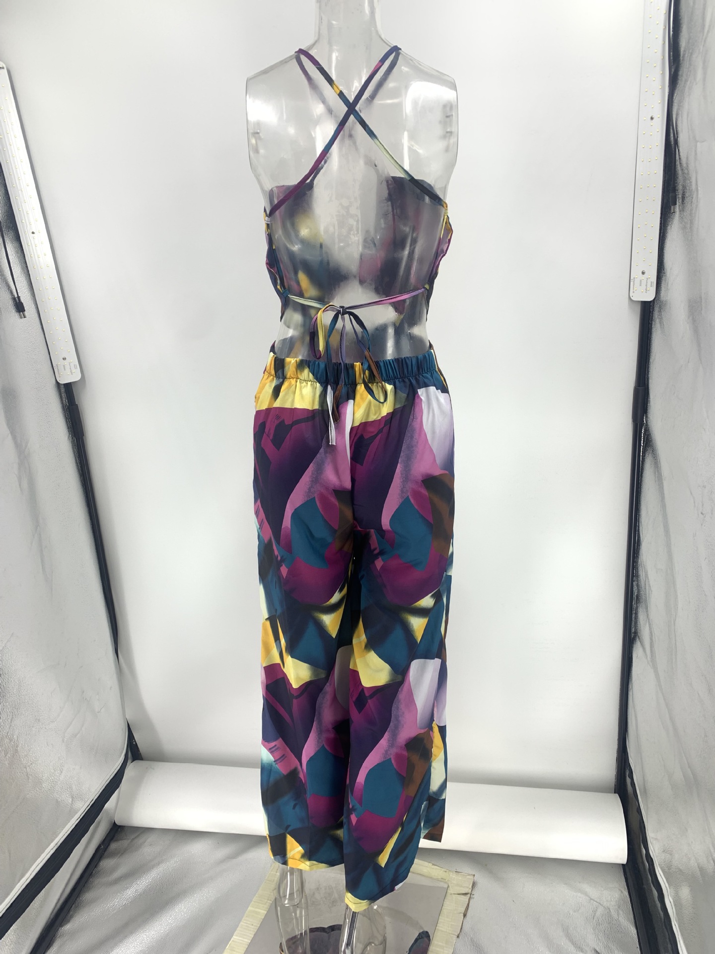 Women's Daily Retro Plant Full Length Printing Jumpsuits display picture 13