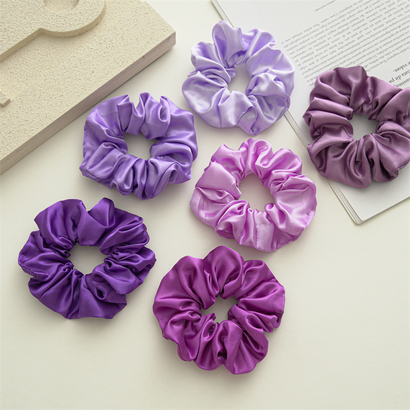 Simple Style Solid Color Cloth Handmade Hair Tie display picture 2