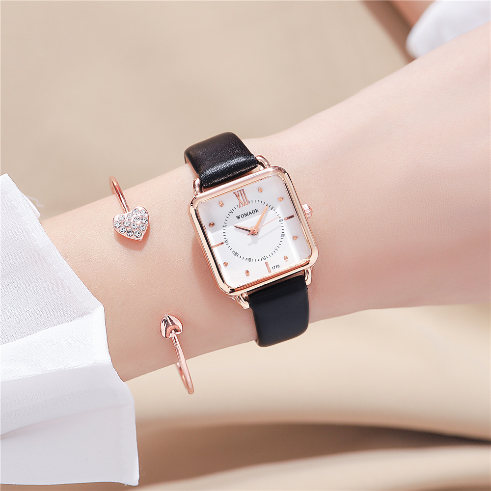 Vintage Style Square Buckle Quartz Women's Watches display picture 2