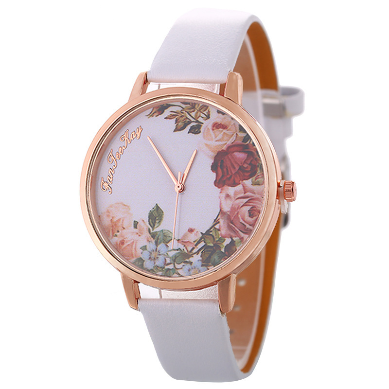 Elegante Letra Flor Hebilla Cuarzo Relojes De Mujer display picture 2