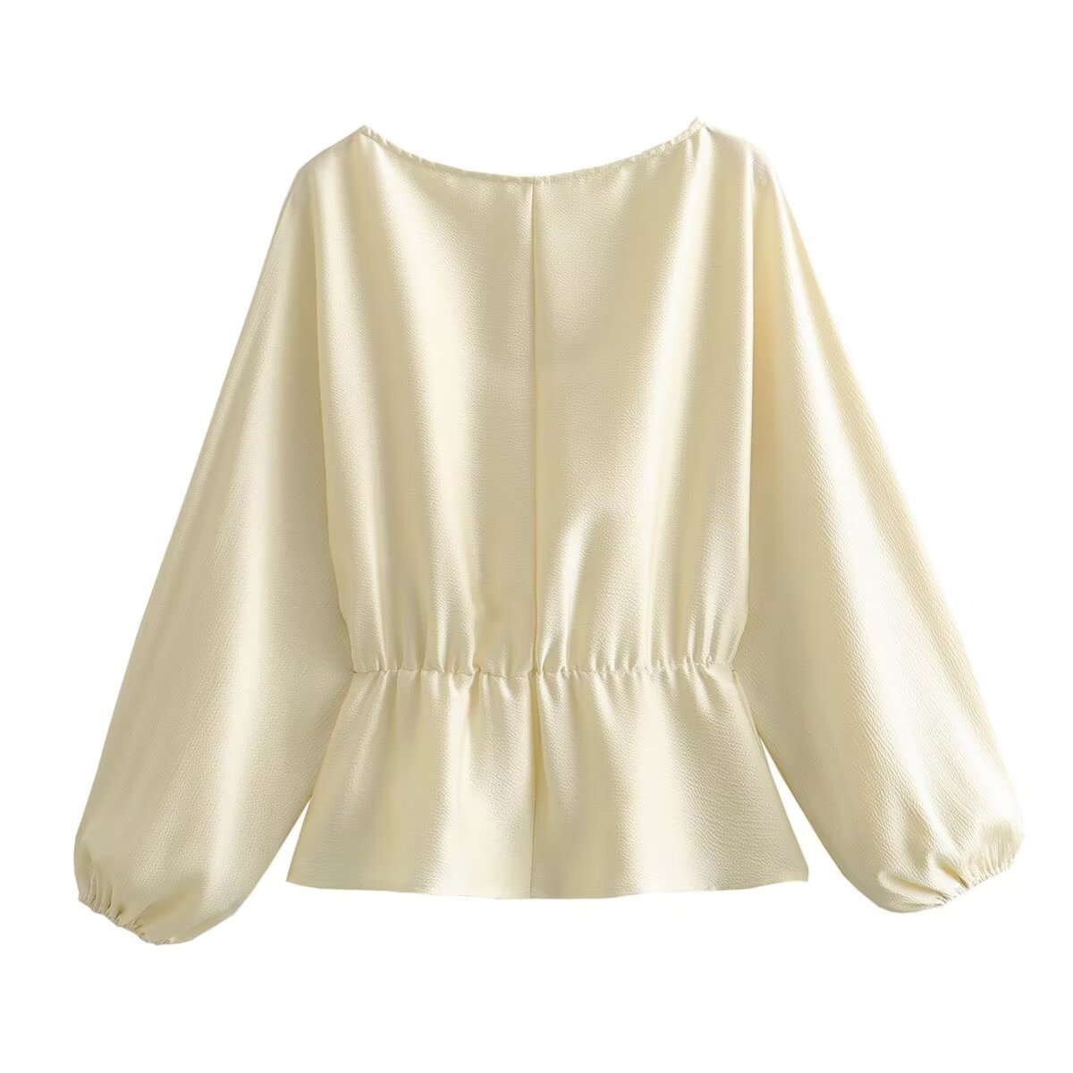 Women's Blouse Long Sleeve Blouses Elegant Simple Style Solid Color display picture 2