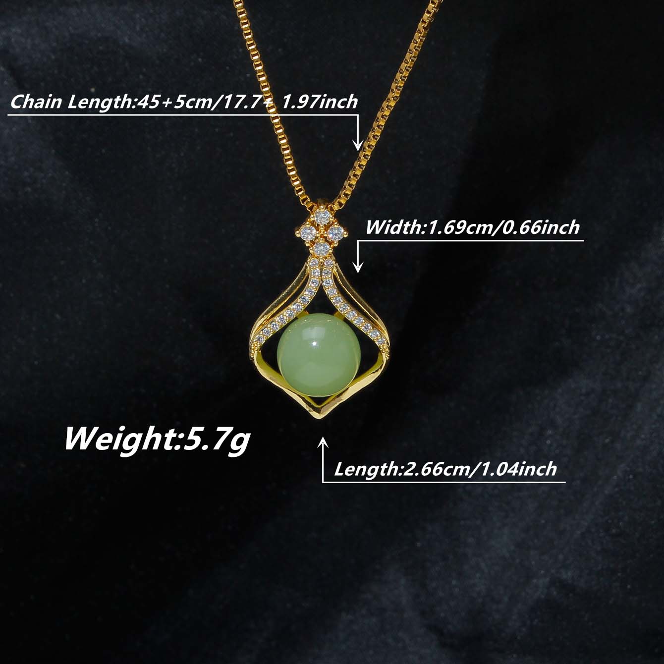 Retro Stone Stainless Steel Plating Inlay Artificial Gemstones Zircon 18k Gold Plated Pendant Necklace display picture 2
