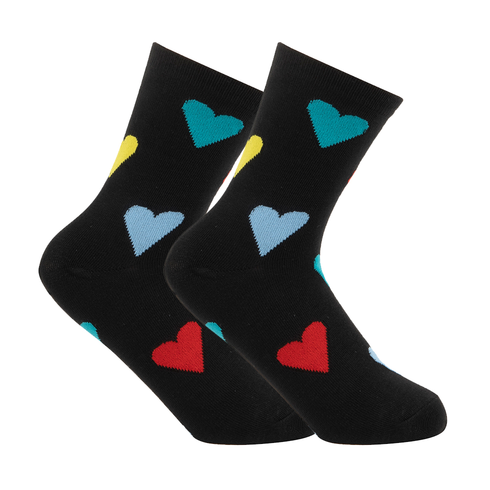 Women's Casual Color Block Cotton Polyester Crew Socks A Pair display picture 3