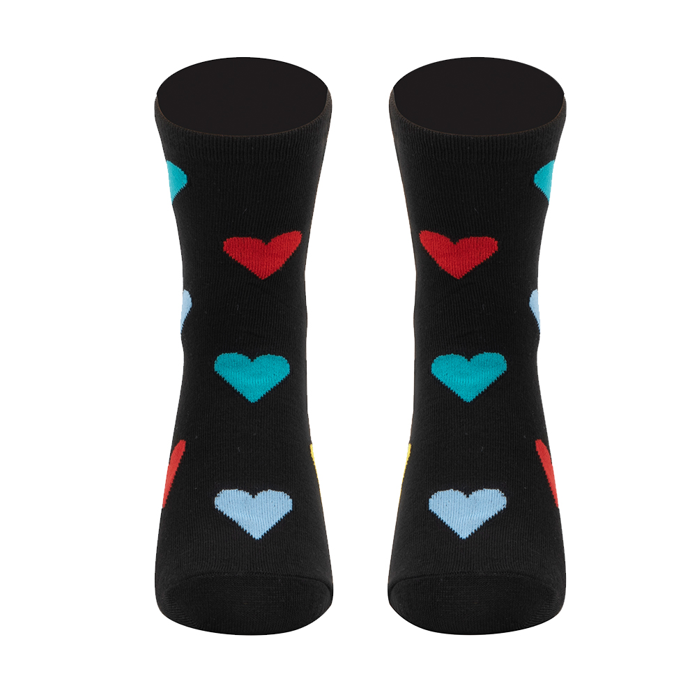 Women's Casual Color Block Cotton Polyester Crew Socks A Pair display picture 2