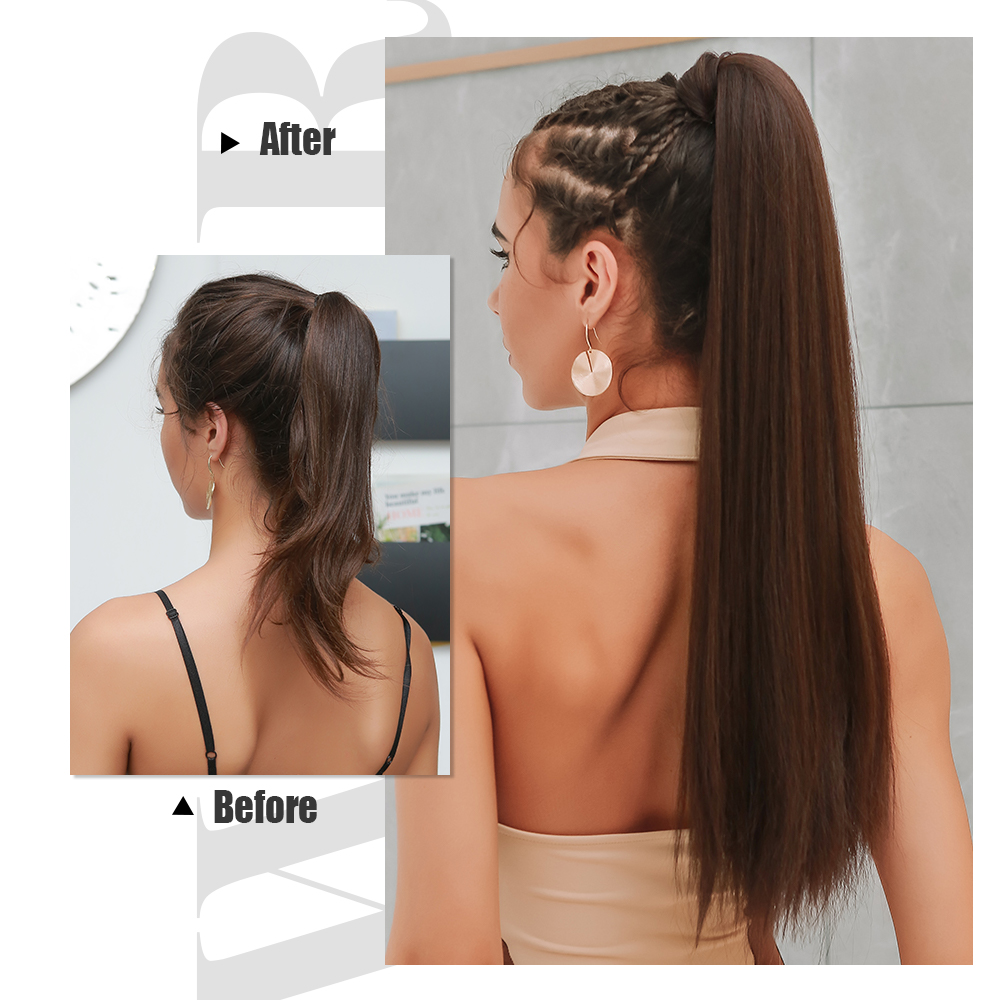 Women's Sexy Formal Sweet Casual Weekend Chemical Fiber Long Straight Hair Wigs display picture 3