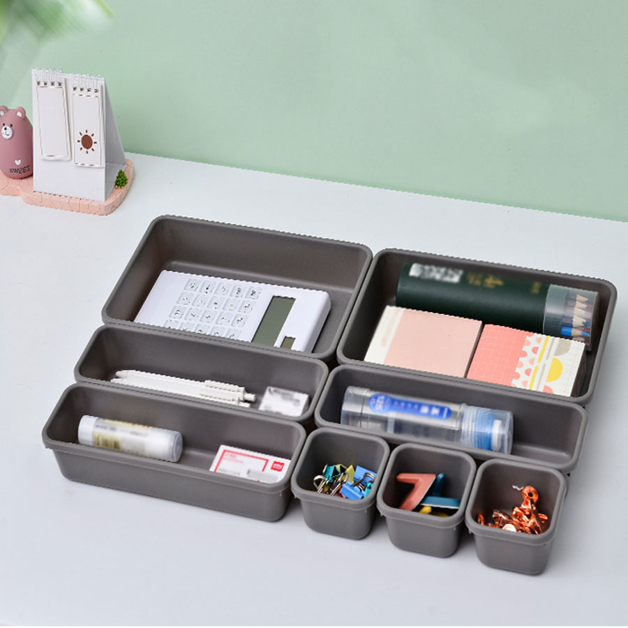 Casual Vacation Solid Color Plastic Storage Box display picture 2