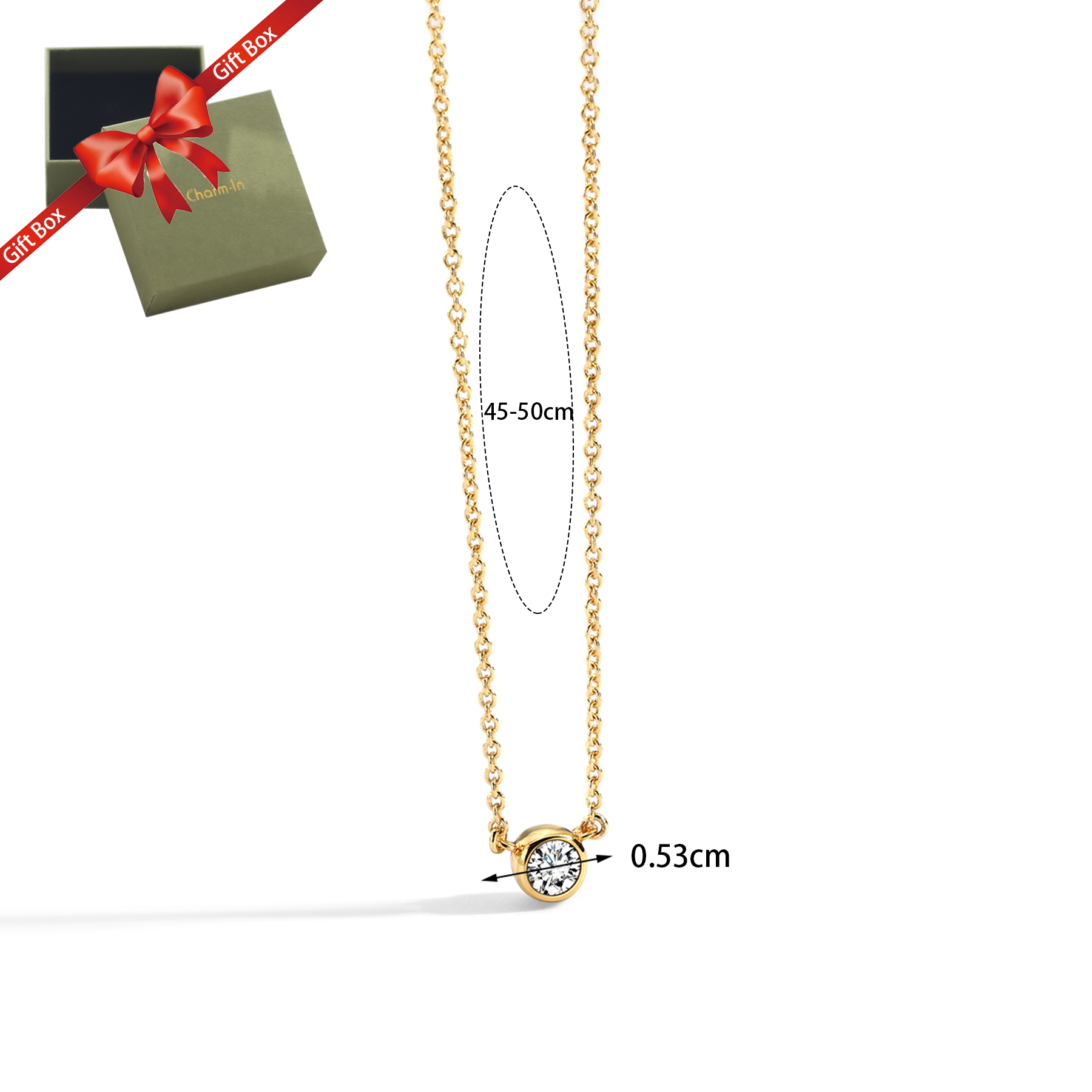 Simple Style Geometric Copper Plating Inlay Zircon 18k Gold Plated Pendant Necklace display picture 6