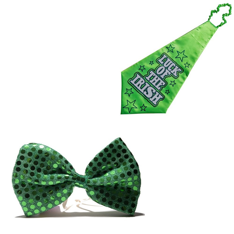 St. Patrick Classic Style Shamrock Flannel Carnival Costume Props display picture 1