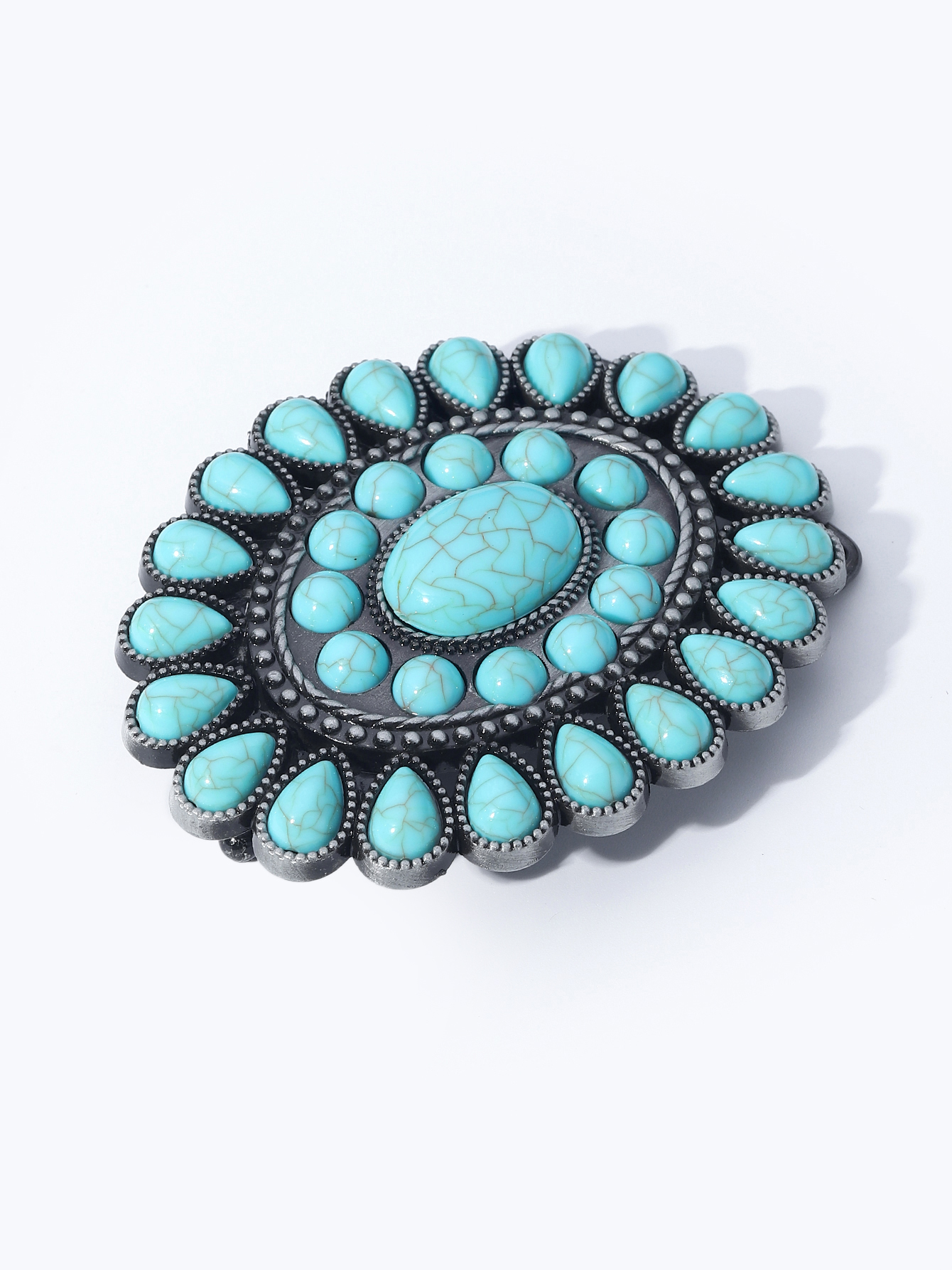 1 Piece Alloy Turquoise Oval Casual Ethnic Style Bohemian display picture 5
