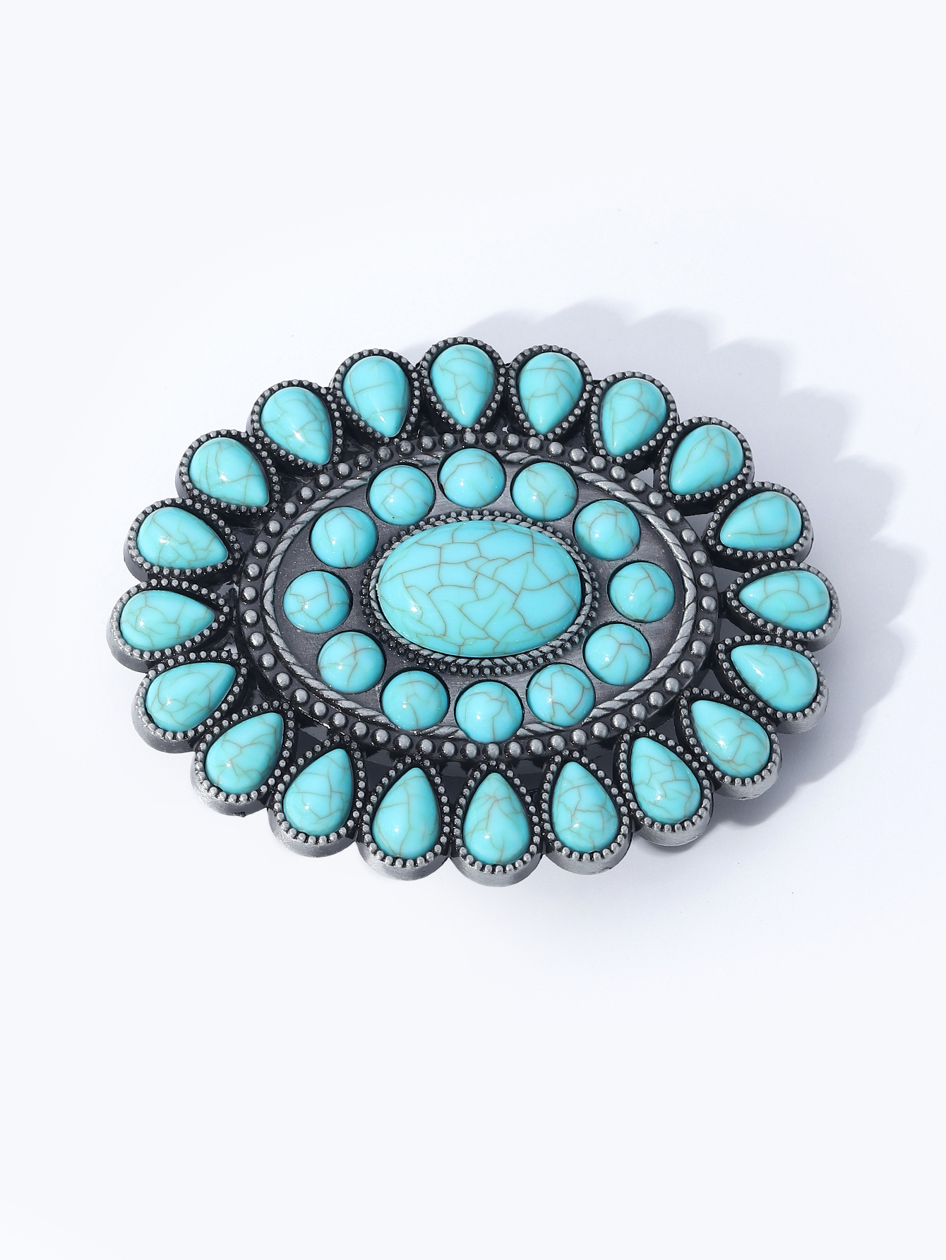 1 Piece Alloy Turquoise Oval Casual Ethnic Style Bohemian display picture 6
