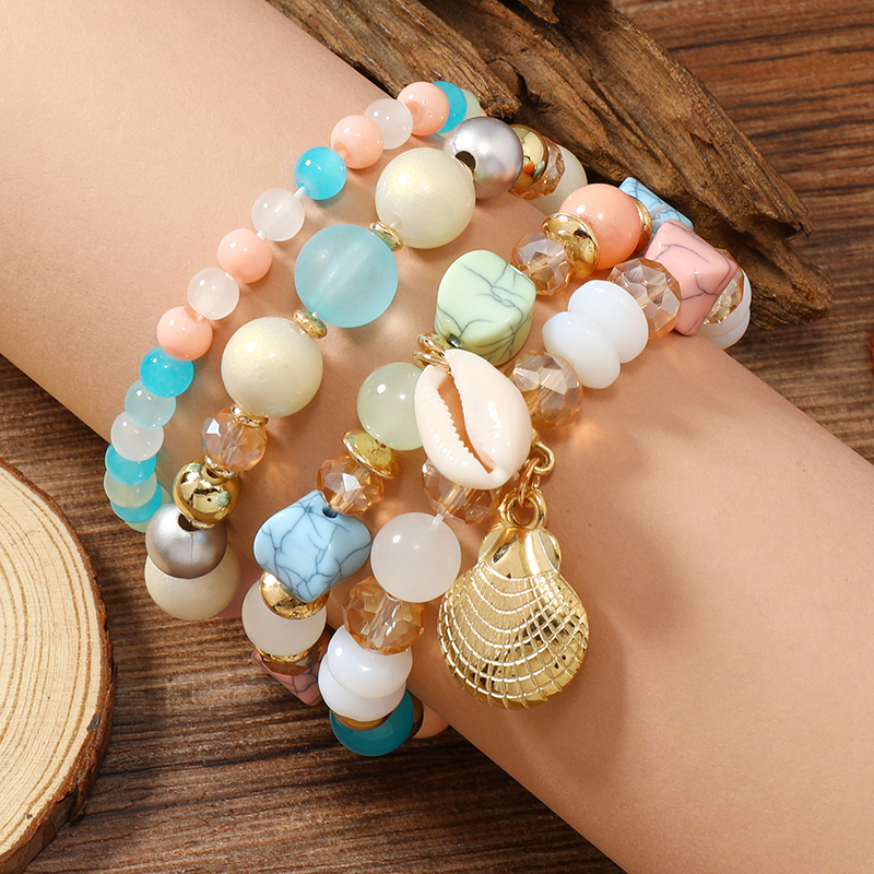 Casual Retro Butterfly Arylic Alloy Rope Gem Pearl Beads Unisex Drawstring Bracelets display picture 40