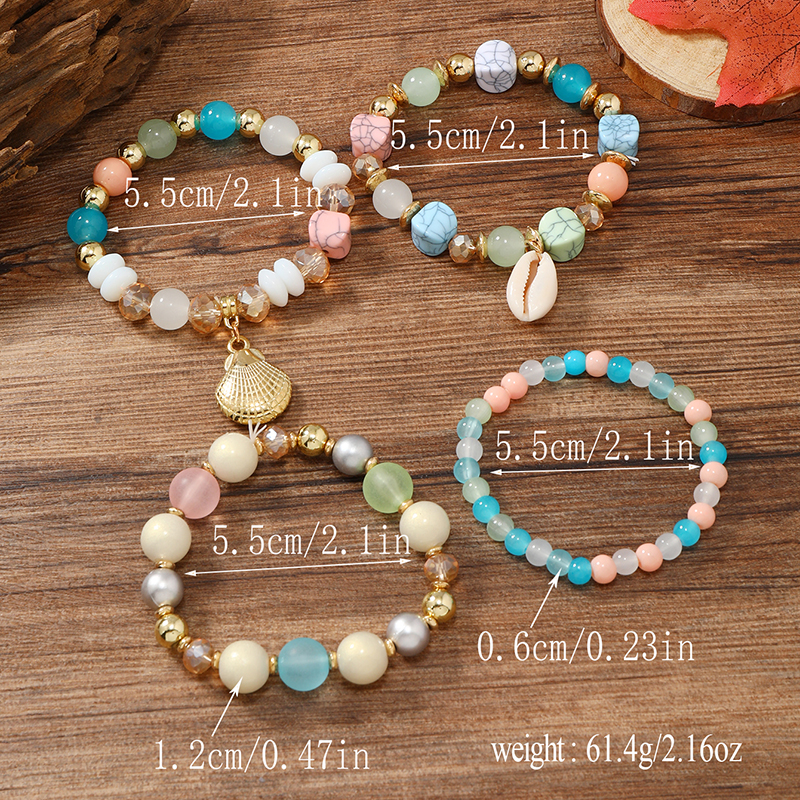 Casual Retro Butterfly Arylic Alloy Rope Gem Pearl Beads Unisex Drawstring Bracelets display picture 45