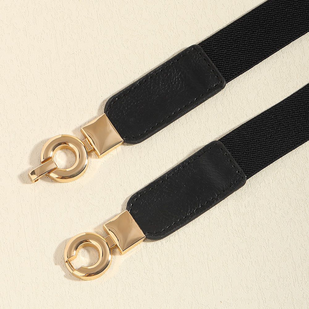 Elegant Geometric Alloy Elastic Band Women's Woven Belts display picture 5