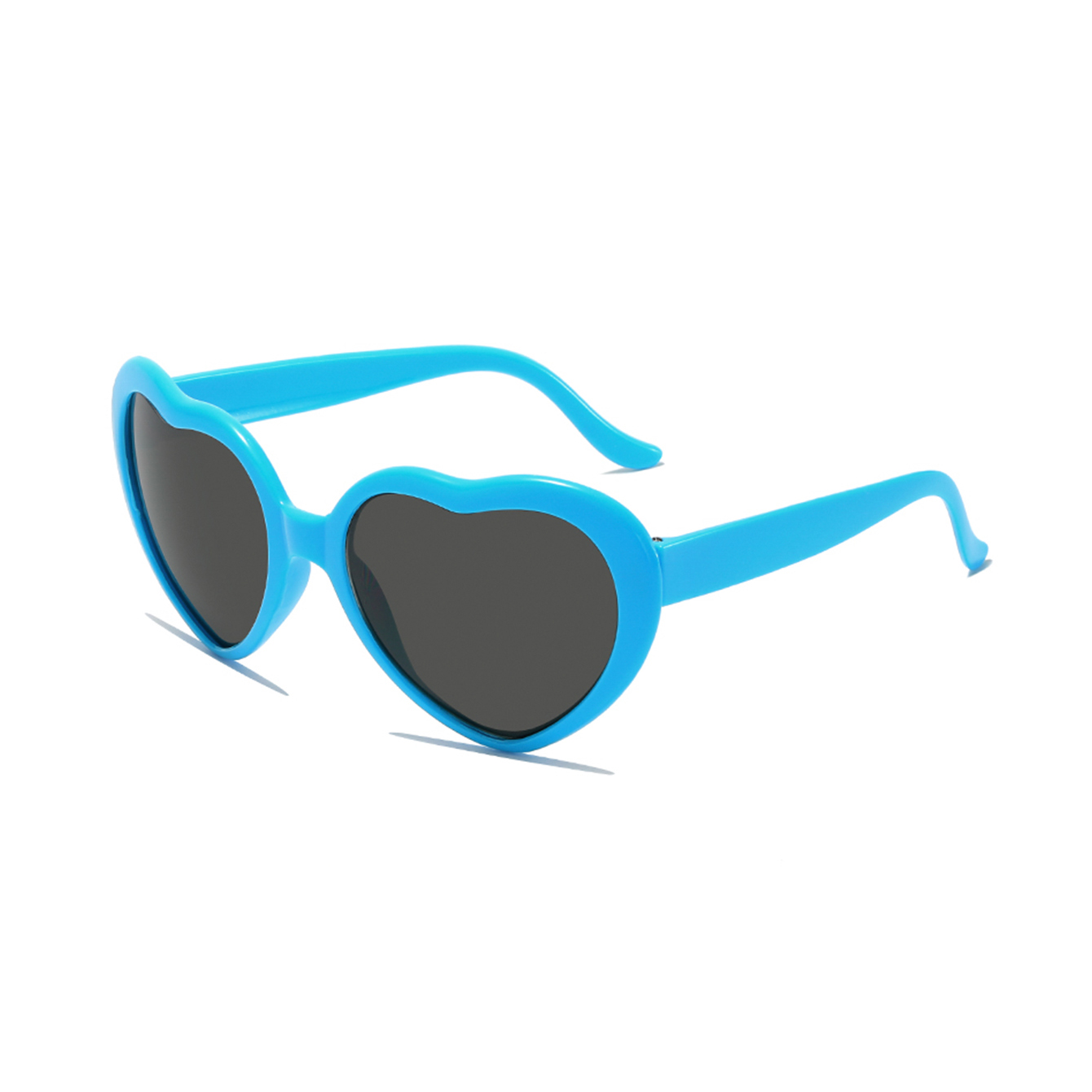 Vacation Funny Heart Shape Resin Special-shaped Mirror Full Frame Women's Sunglasses display picture 3