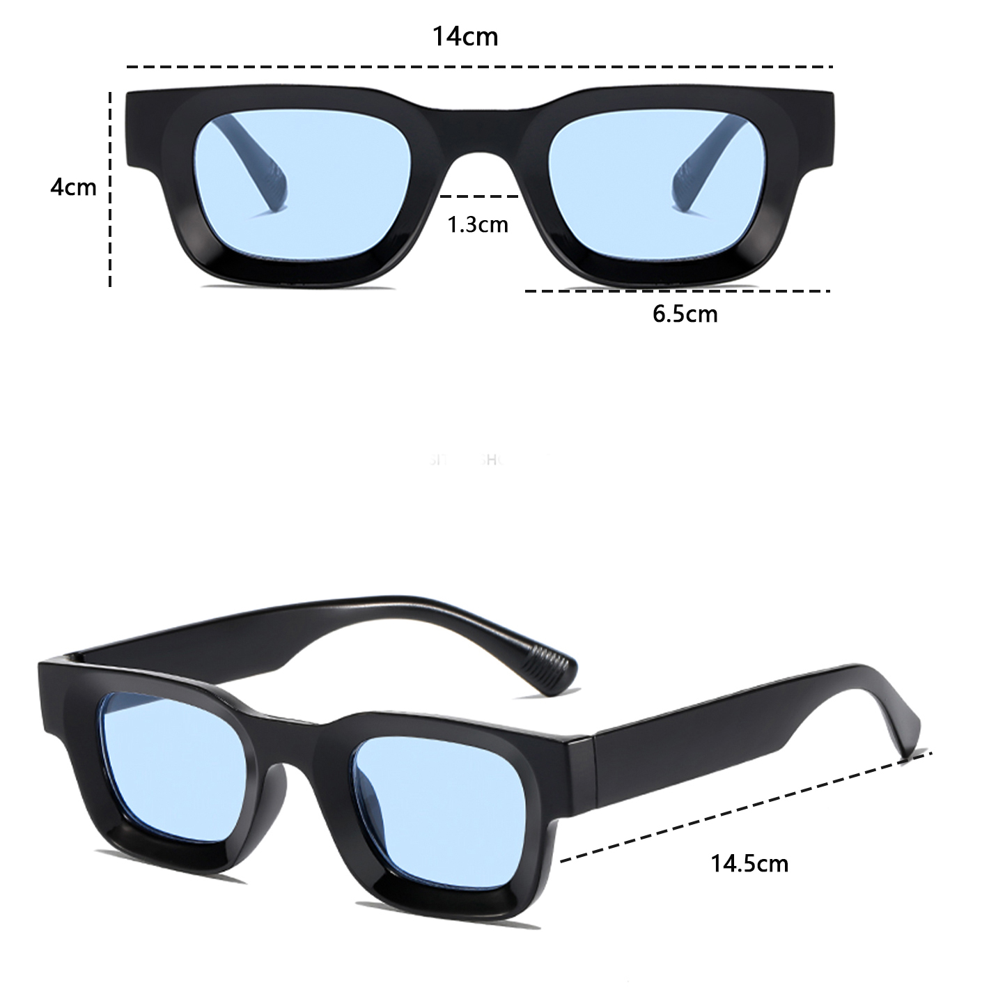 Fashion Solid Color Resin Square Full Frame Women's Sunglasses display picture 2