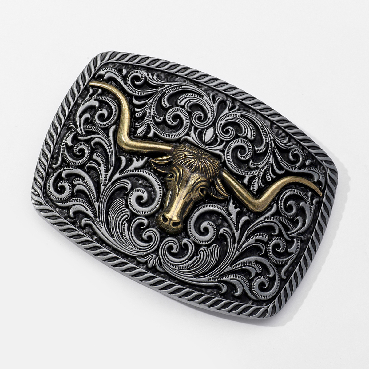 1 Piece Alloy Bull Head Retro Ethnic Style Cowboy Style display picture 1