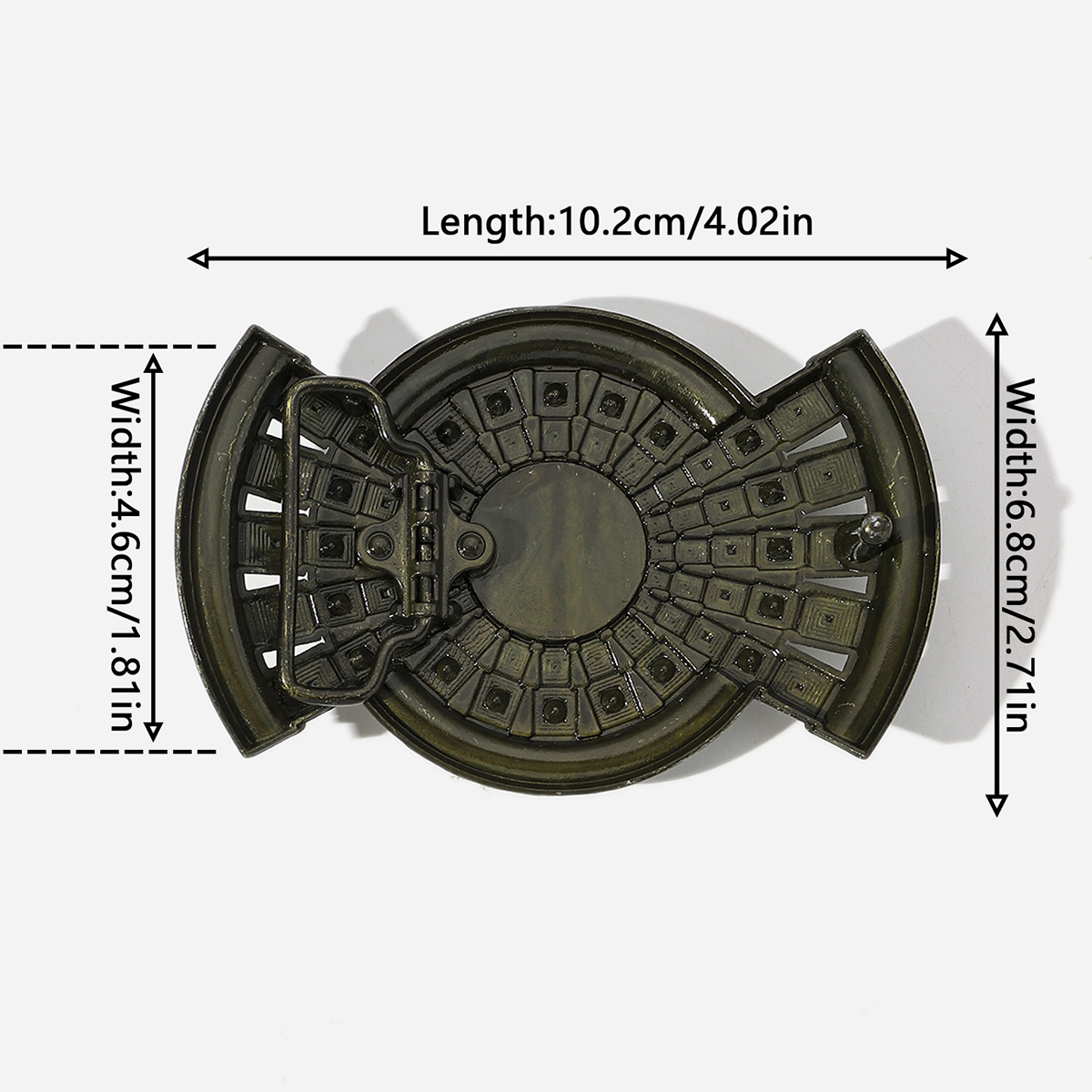 1 Pieza Aleación Turquesa Diamantes De Imitación Geométrico Retro Estilo Étnico display picture 7