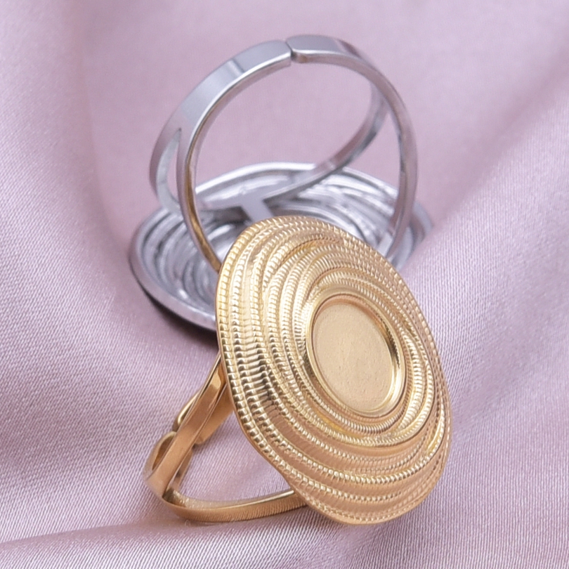 Ig Style Simple Style Geometric Stainless Steel Plating 18k Gold Plated Open Rings display picture 19