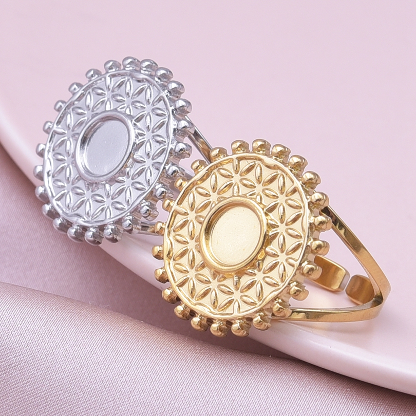 Ig Style Simple Style Geometric Stainless Steel Plating 18k Gold Plated Open Rings display picture 16