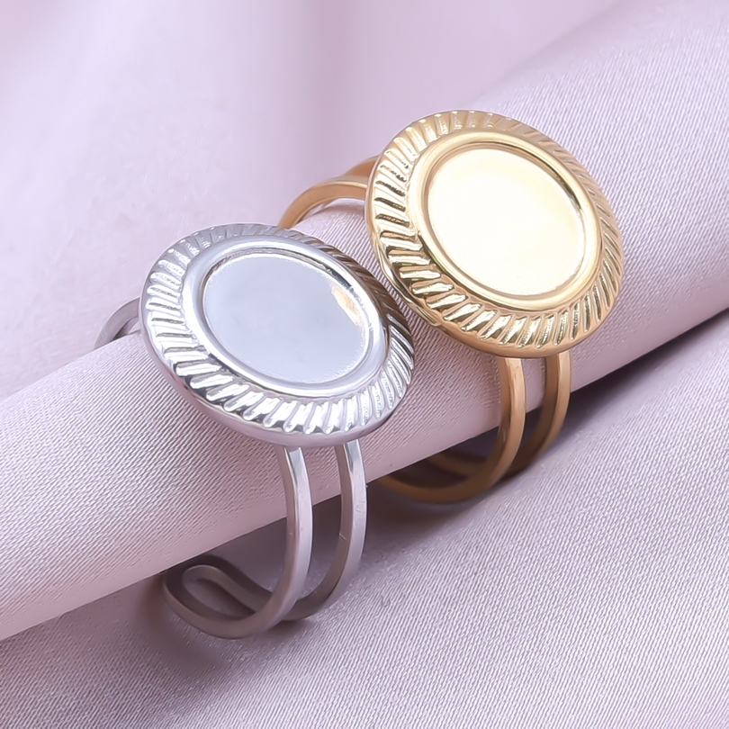 Ig Style Simple Style Geometric Stainless Steel Plating 18k Gold Plated Open Rings display picture 31