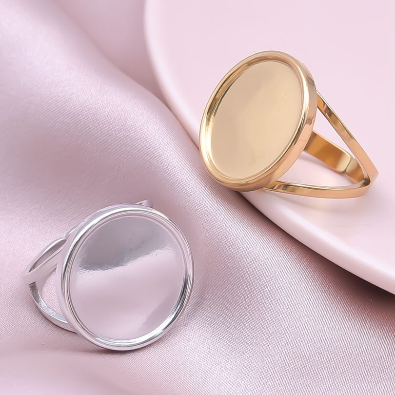Ig Style Simple Style Geometric Stainless Steel Plating 18k Gold Plated Open Rings display picture 39
