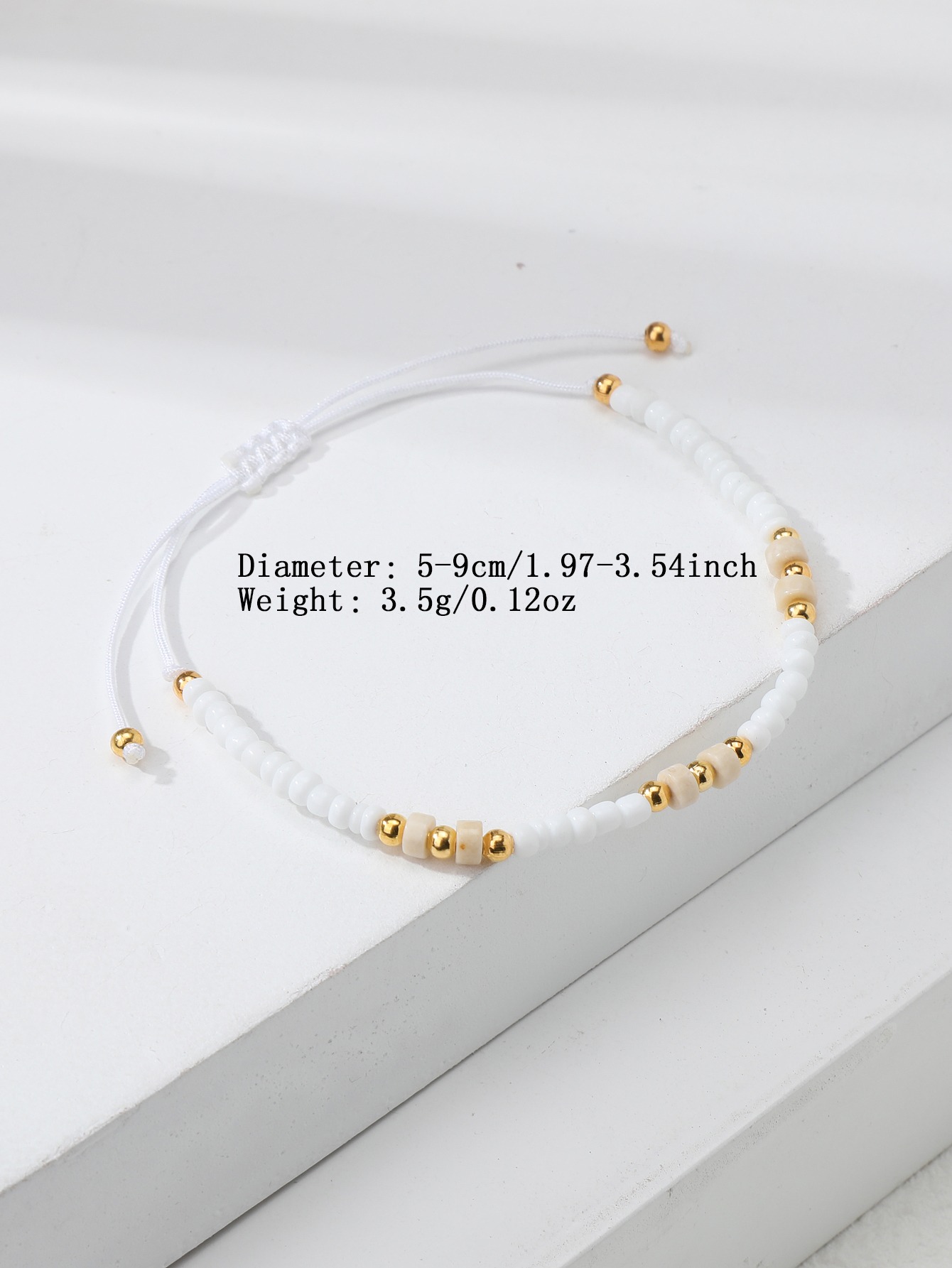 Casual Simple Style Eye Beaded Braid Artificial Crystal Natural Stone Unisex Anklet display picture 3