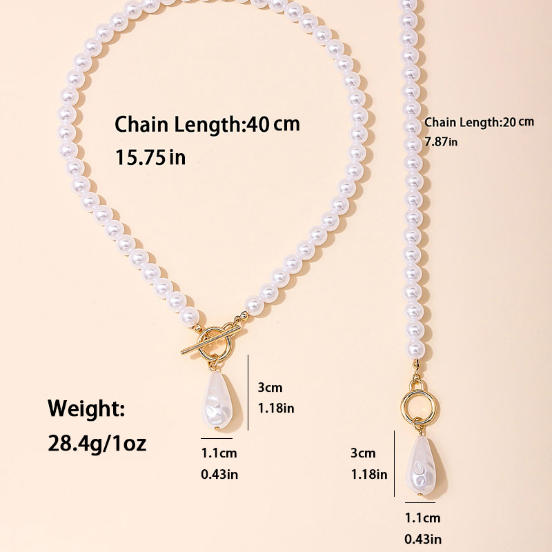 Elegant Simple Style Pearl Alloy Plastic Zinc Women's Jewelry Set display picture 4