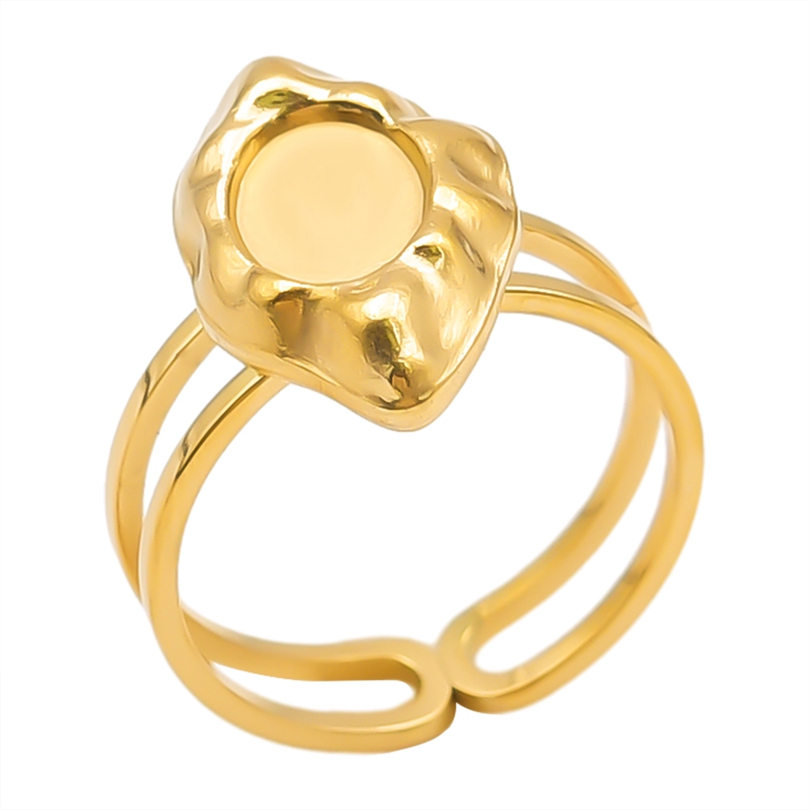 Simple Style Geometric Stainless Steel Plating 18k Gold Plated Open Rings display picture 21