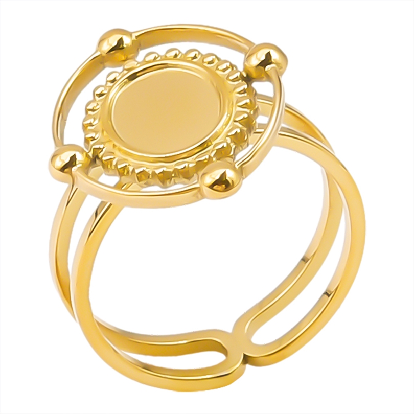 Simple Style Geometric Stainless Steel Plating 18k Gold Plated Open Rings display picture 25
