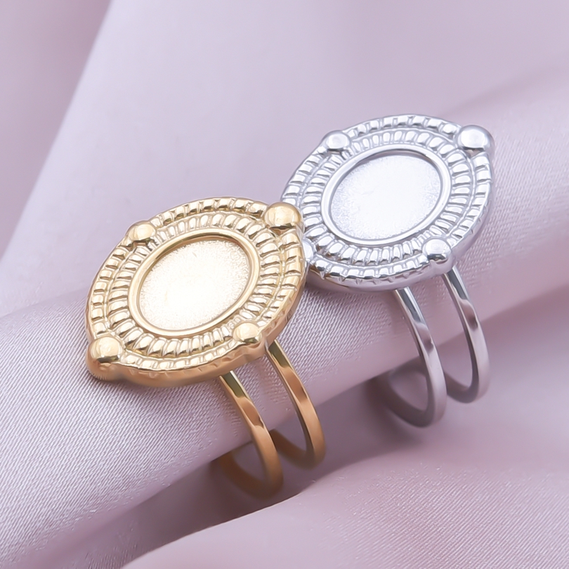 Simple Style Geometric Stainless Steel Plating 18k Gold Plated Open Rings display picture 32