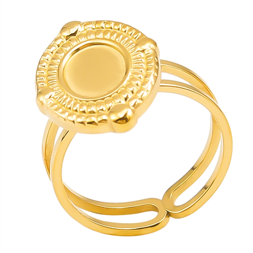 Simple Style Geometric Stainless Steel Plating 18k Gold Plated Open Rings display picture 28